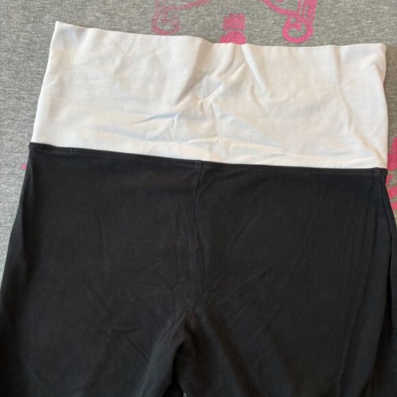 Victoria’s Secret PINK Rhinestone Sequin Bling Foldover Flare Leggings - LG - Picture 8 of 12